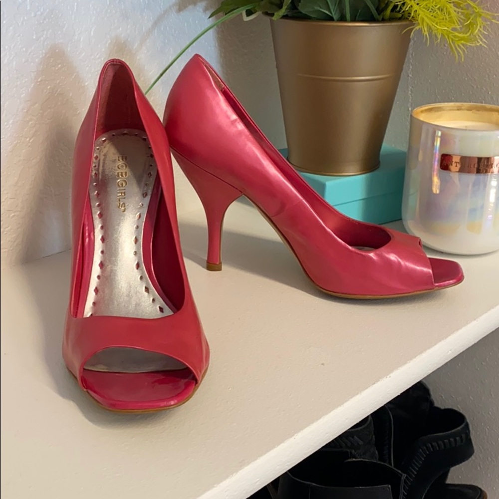 Pink BCBGirls high heels